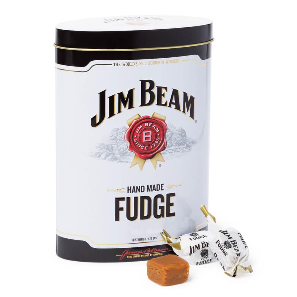 Jim Beam Hand Made Fudge: 8.8-Ounce Tin - Candy Warehouse