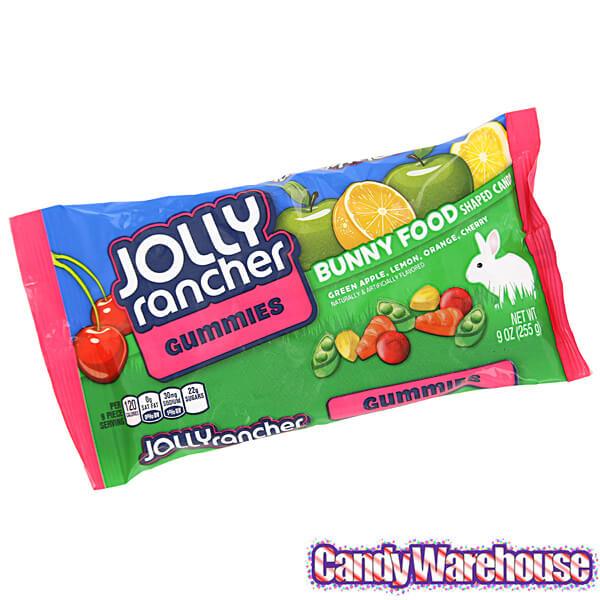 Jolly Rancher Bunny Food Gummy Candy: 9-Ounce Bag - Candy Warehouse