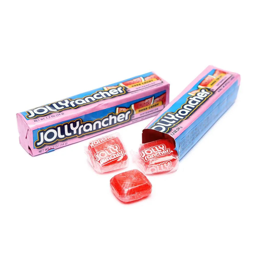 Jolly Rache Jolly Rancher Hard Candy Squares Bars - Watermelon: 12-Piece Box ...