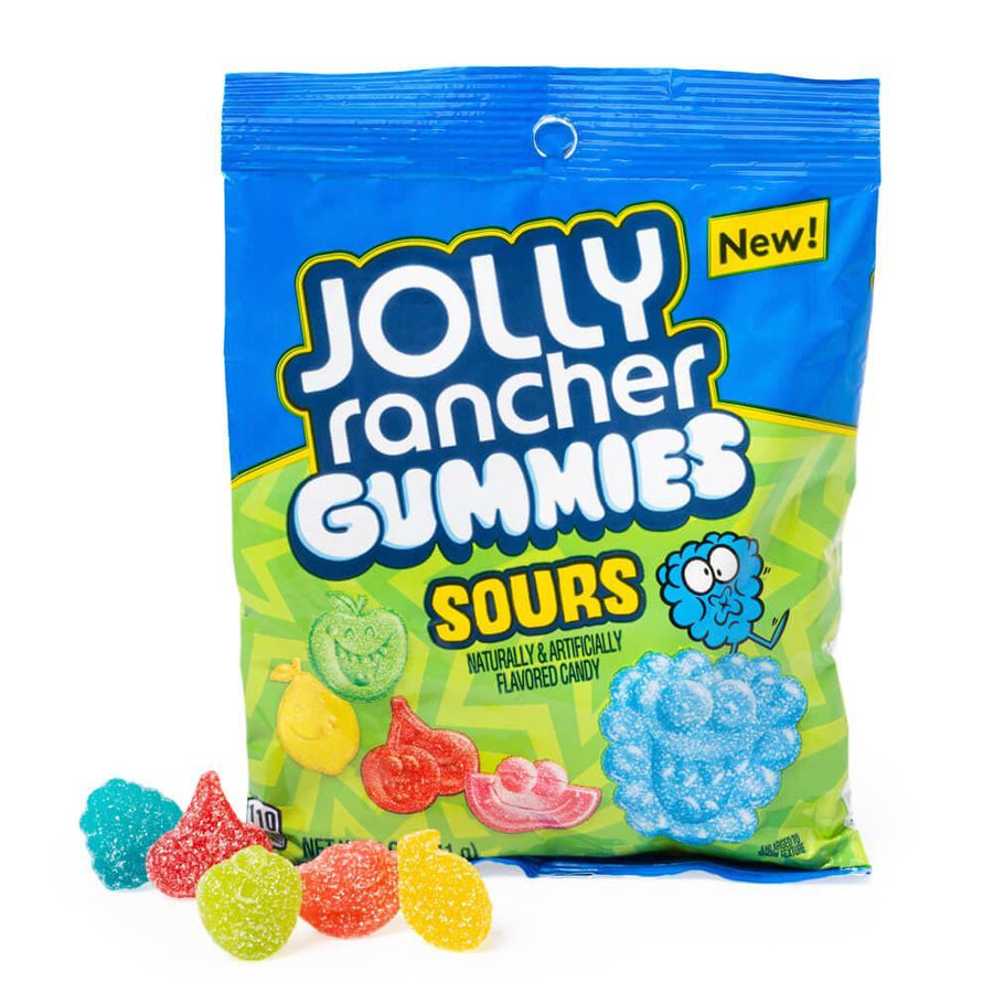 Jolly Rancher Sour Gummies 5-Ounce Bags: 12-Piece Box - Candy Warehouse
