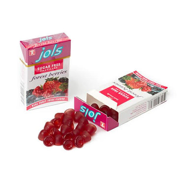 Jols Pastilles Sugar Free Candy Packs - Forest Berries: 12-Piece Box - Candy Warehouse