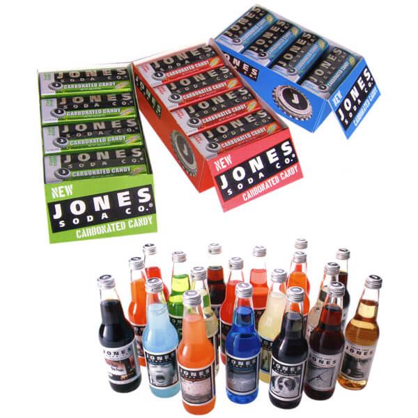 Jones Soda Carbonated Candy Tins: 24-Piece Assortment Box - Candy Warehouse