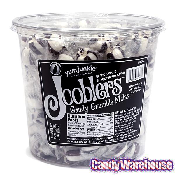 Jooblers Candy Crumble Melts - Black Cherry: 160-Piece Tub - Candy Warehouse