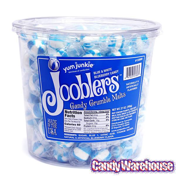 Jooblers Candy Crumble Melts - Blueberry: 160-Piece Tub - Candy Warehouse