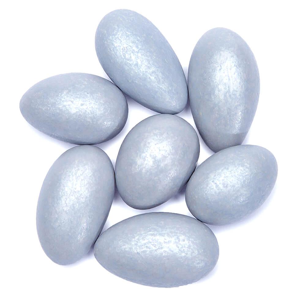 Jordan Almonds - Shimmer Silver: 5LB Bag - Candy Warehouse