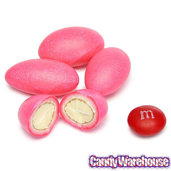Jordan Almonds - Vibrant Pink: 5LB Bag - Candy Warehouse