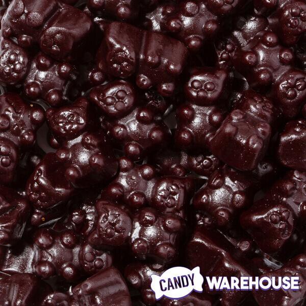 Jovy Black Cherry Gummy Bears: 5LB Bag - Candy Warehouse
