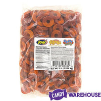 Jovy Crazy Gummy Rings Chamoy Candy - Peach: 5LB Bag - Candy Warehouse