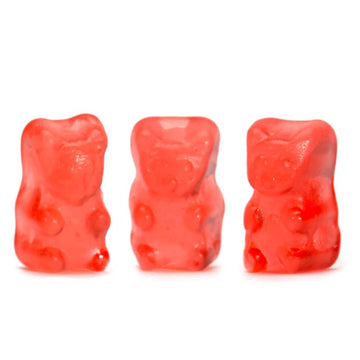 Jovy Pink Strawberry Gummy Bears: 5LB Bag - Candy Warehouse