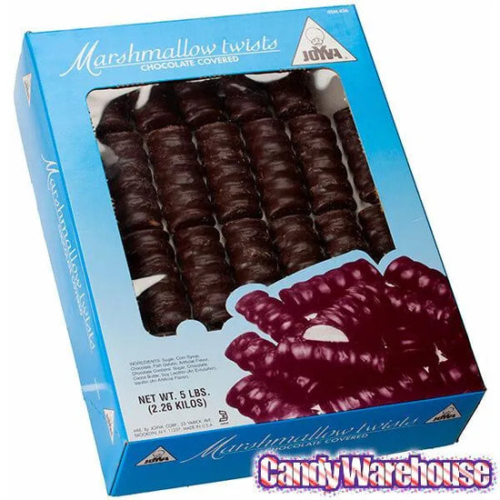Joyva Vanilla Marshmallow Chocolate Twists 5LB Box Candy Warehouse