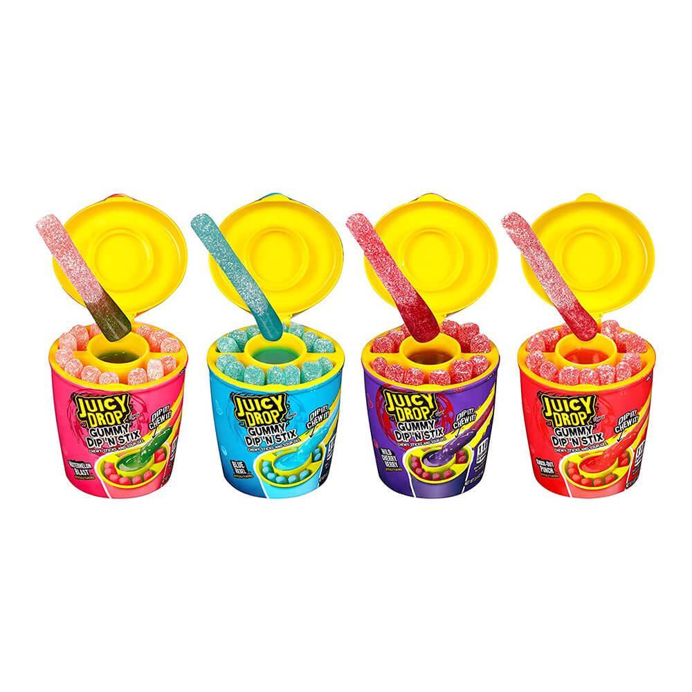 Juicy Drop Gummy Dip N Stix: 8-Piece Box - Candy Warehouse