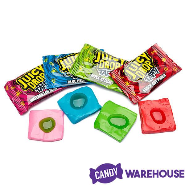 Juicy Drop Taffy Candy Packs: 16-Piece Box - Candy Warehouse
