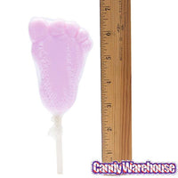Jumbo Baby Feet Lollipops - Pink: 12-Piece Box - Candy Warehouse