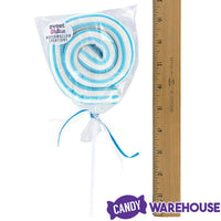 Jumbo Marshmallow Roller Pops - Blue: 18-Piece Box - Candy Warehouse