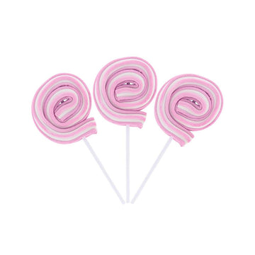 Jumbo Marshmallow Roller Pops - Pink: 18-Piece Box - Candy Warehouse