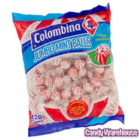 Jumbo Peppermint Balls Hard Candy: 120-Piece Bag - Candy Warehouse