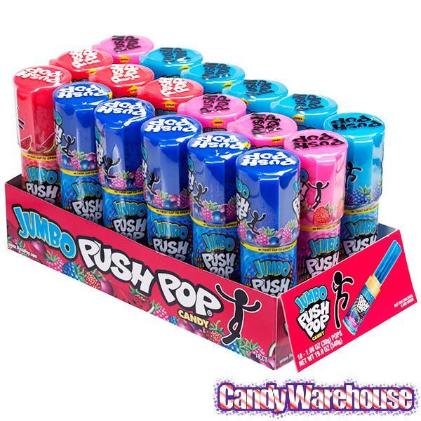 Jumbo Push Pops Candy: 18-Piece Box - Candy Warehouse