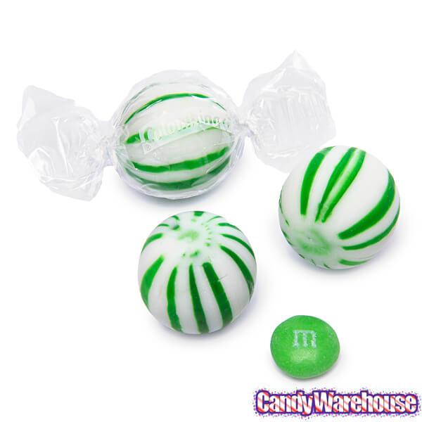 Jumbo Spearmint Balls Hard Candy: 120-Piece Bag - Candy Warehouse