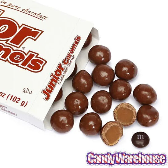 Junior Caramels Candy 3.6Ounce Packs 12Piece Box Candy Warehouse