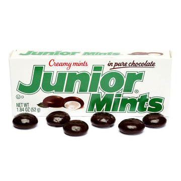 Junior Mints Candy 1.84-Ounce Packs: 24-Piece Box - Candy Warehouse
