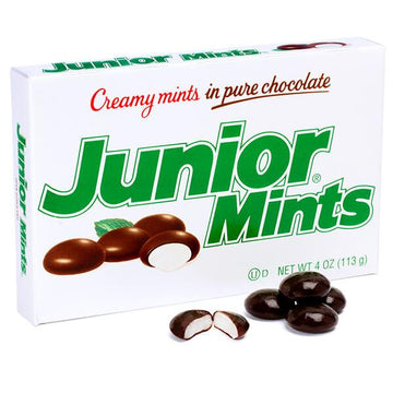 Junior Mints Candy 3.5-Ounce Packs: 12-Piece Box - Candy Warehouse