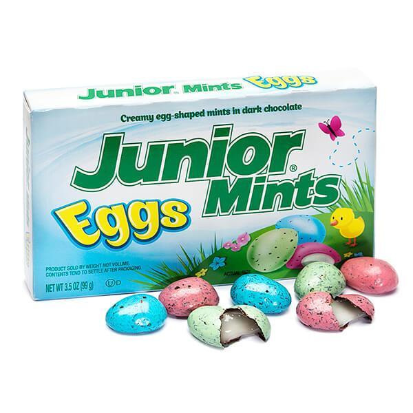 Junior Mints Candy Eggs 3.5-Ounce Packs: 12-Piece Box - Candy Warehouse