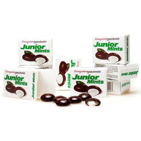 Mints Box Junior Mints Candy Mini Packs: 72-Piece Box | Candy Warehouse