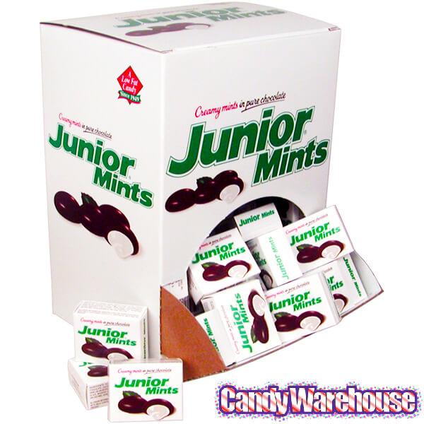 Junior Mints Candy Mini Packs: 72-Piece Box - Candy Warehouse