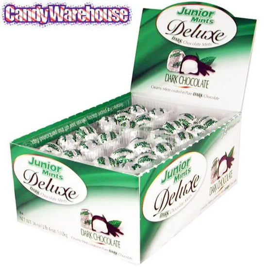 Junior Mints Deluxe Dark Chocolate Mints 72Piece Box Candy Warehouse