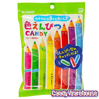 Kanro Assorted Colors Pencil Hard Candy: 25-Piece Bag - Candy Warehouse