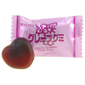 Kasugai Grape Gummy Candy: 20-Piece Bag - Candy Warehouse