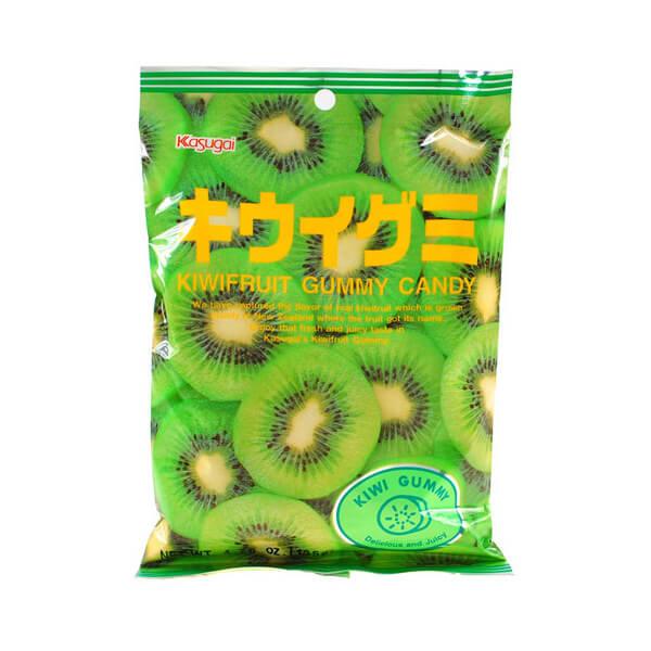 Kasugai Kiwi Gummy Candy: 24-Piece Bag - Candy Warehouse