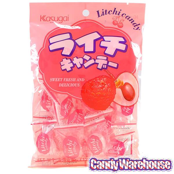 Kasugai Lychee Hard Candy: 24-Piece Bag - Candy Warehouse