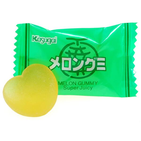 Kasugai Melon Gummy Candy: 24-Piece Bag - Candy Warehouse