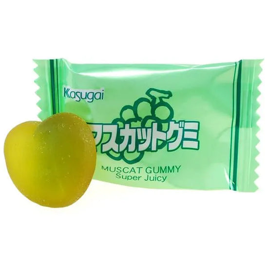 Kasugai Muscat White Grape Gummy Candy: 20-Piece Bag | Candy Warehouse