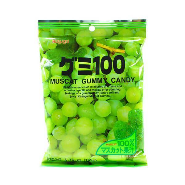Kasugai Muscat White Grape Gummy Candy: 20-Piece Bag - Candy Warehouse