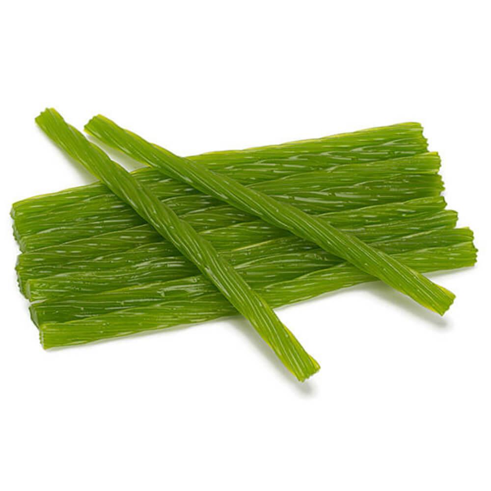 Kenny's Juicy Licorice Twists - Green Apple: 1LB Bag - Candy Warehouse