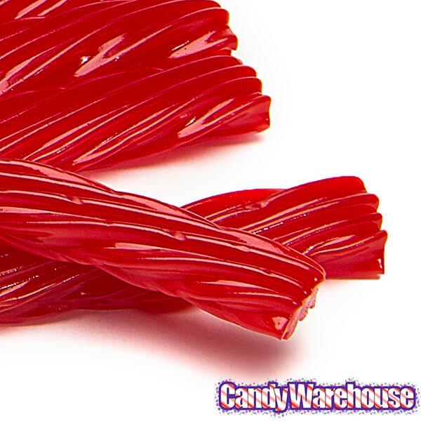 Kenny's Juicy Licorice Twists - Strawberry: 1LB Bag - Candy Warehouse
