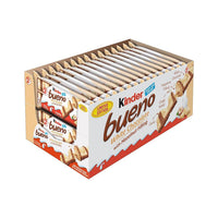 Kinder Bueno White Chocolate Candy Bars: 30-Piece Box