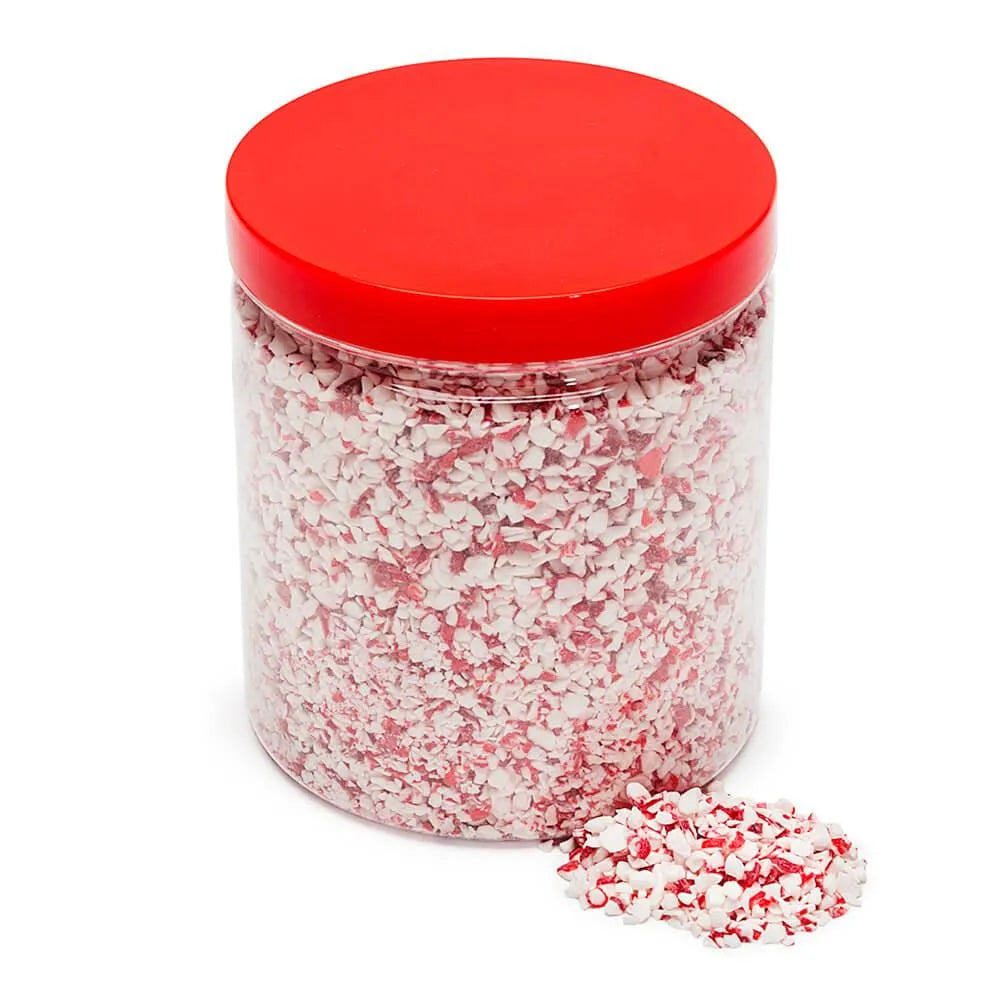 King Leo Crushed Peppermint Candy Cane Bits: 1LB Jar – Candy Warehouse