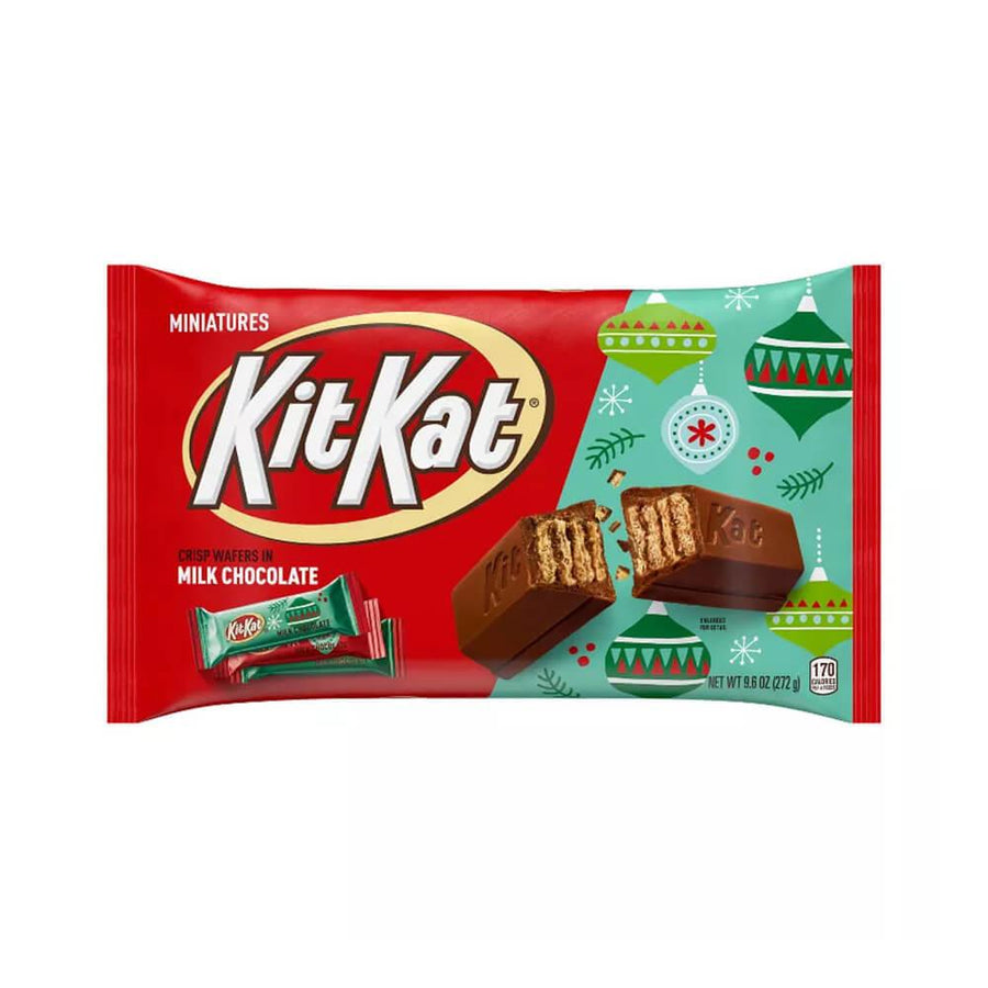 Kit Kat Christmas Minis Candy 9.6Ounce Bag Candy Warehouse
