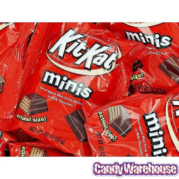 Kit Kat Mini Box Kit Kat Minis Snack Size Packs: 10-Piece Bag – Candy Warehouse