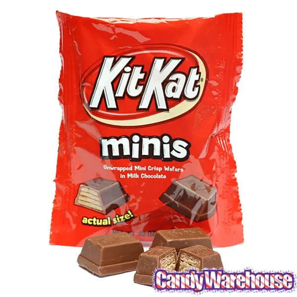 Kit Kat Mini Box Kit Kat Minis Snack Size Packs: 10-Piece Bag – Candy Warehouse