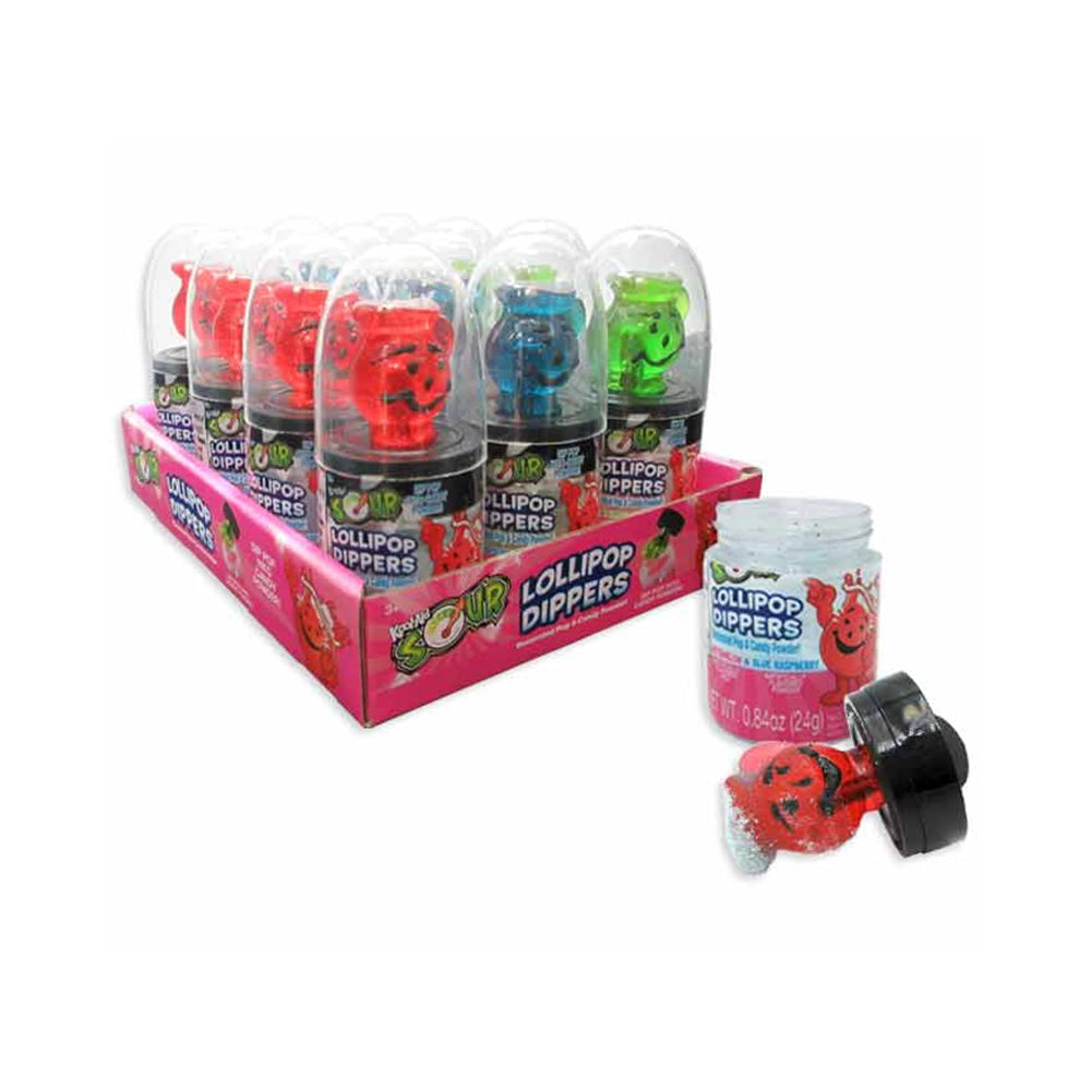 Kool-Aid Sour Lollipop Dippers: 12-Piece Display Box