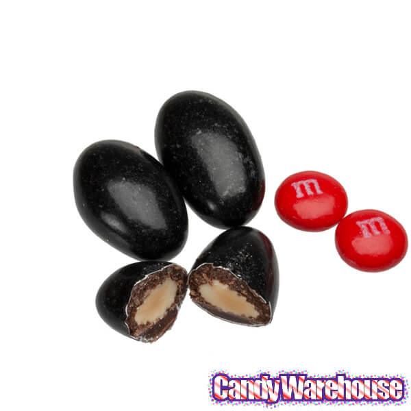 Koppers Chocolate Jordan Almonds - Black: 5LB Bag - Candy Warehouse