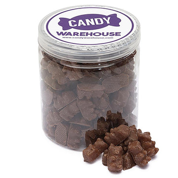 Koppers Milk Chocolate Covered Gummi Bears: 1LB Jar - Candy Warehouse