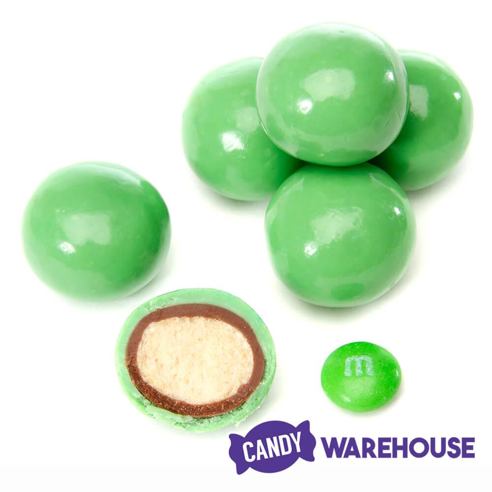 Koppers Milk Chocolate Covered Malt Balls - Light Green: 5LB Bag - Candy Warehouse