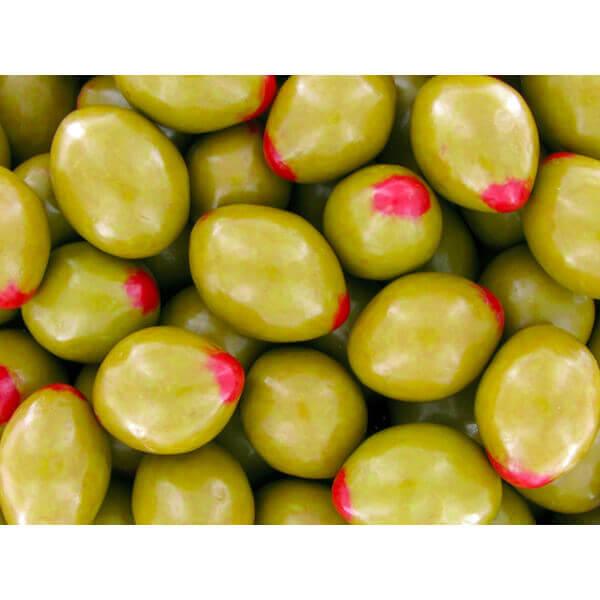 Koppers Pimento Olives Chocolate Covered Almonds Candy: 5LB Bag - Candy Warehouse