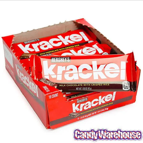 Krackel Candy Bars 18Piece Box Candy Warehouse