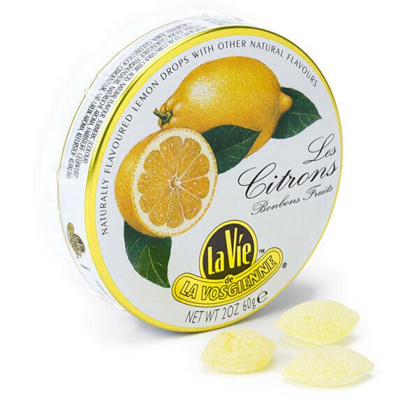 La Vie Candy Drops Tins - Lemon: 5-Piece Pack - Candy Warehouse
